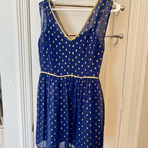 anthropologie maeve blue dress Anthropologie | Maeve
